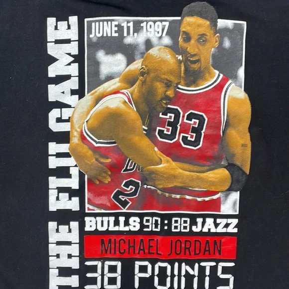 Vintage Style Chicago Bulls Rap Style Shirt - Picture 2 of 3